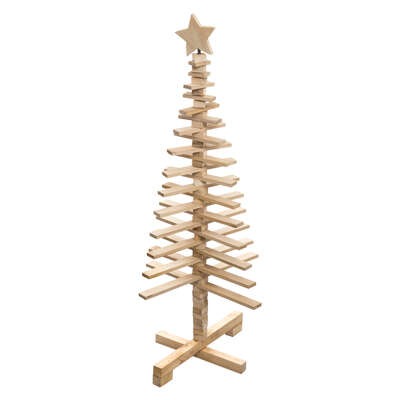 Déco Noël Sapin Bois Articulé Polovine 120cm