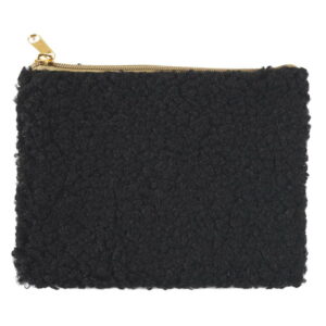 Pochette Essen Noir imitation fourrure