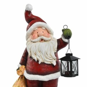 Statue Père-Noël Quintin avec lanterne H44