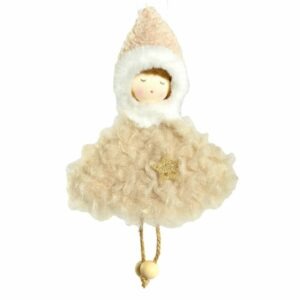 Suspension Noël Poupée Lionnelle Beige