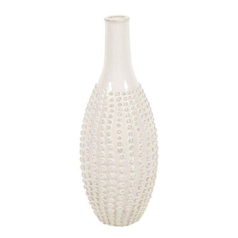 Vase céramique Jinotega Blanc H26cm