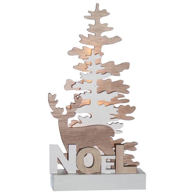 Décoration Forêt Scandinave Lumineuse Noël Judy 29cm