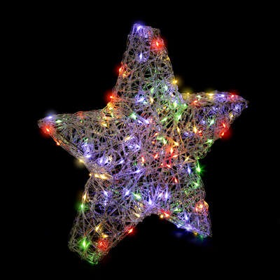 Etoile Noël Lumineuse Hilja Multicolore Int-Ext H50cm