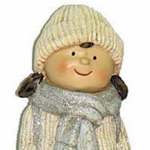 Statue Mairago Fille Hiver H29
