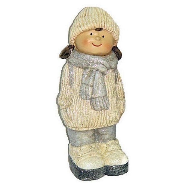 Statue Mairago Fille Hiver H29