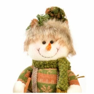 Sujet de Noël sur Ski Janys Bonhomme de Neige