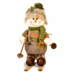 Sujet de Noël sur Ski Janys Bonhomme de Neige