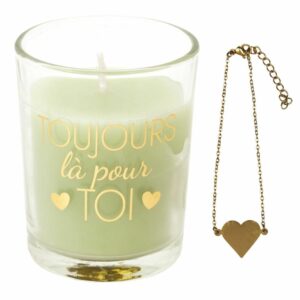 Bougie Parfumée et Bijou Manon – Toujours là pour toi
