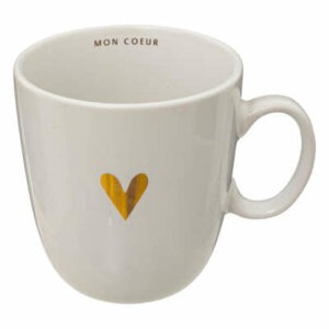 Mug grès Valentina Blanc Mon Cœur