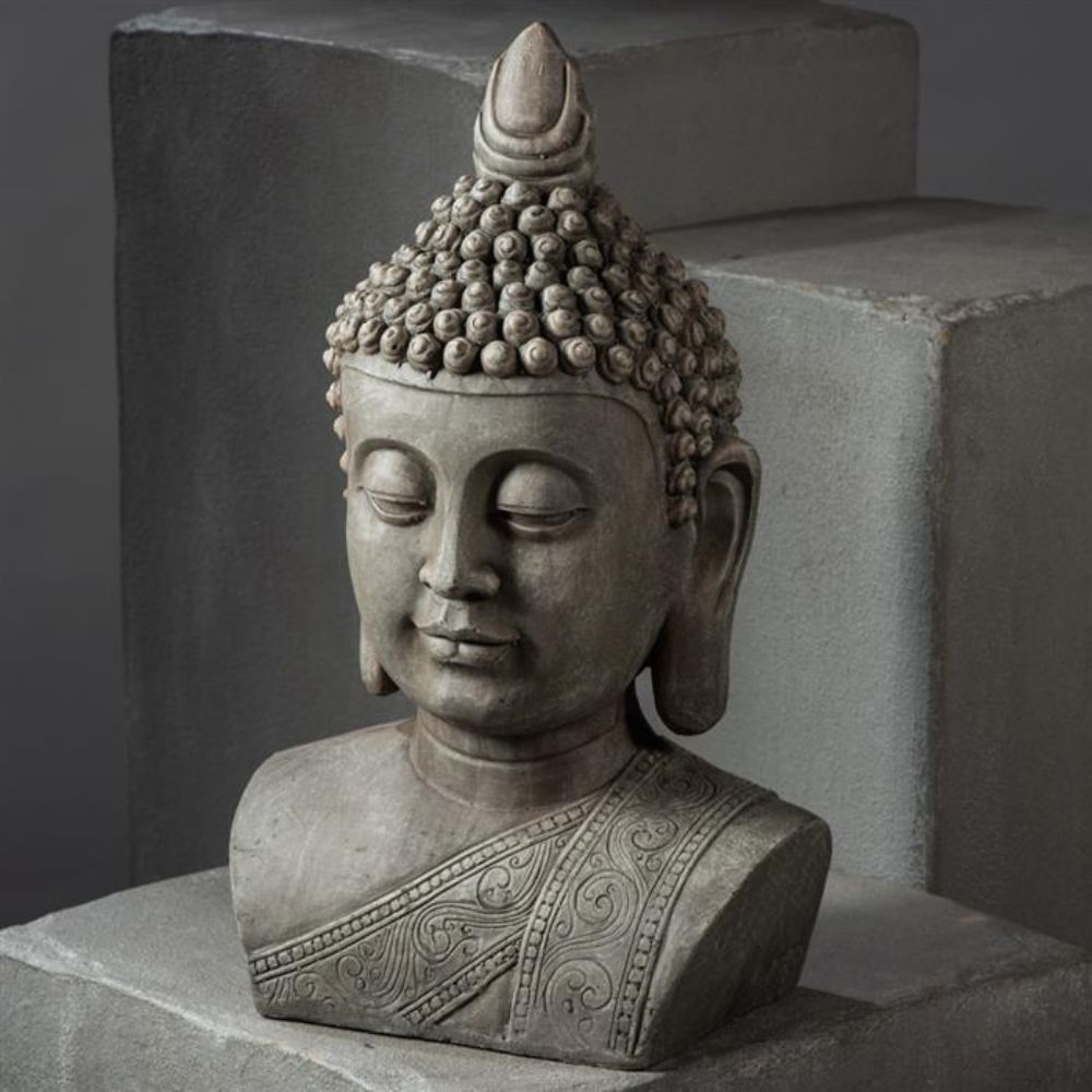 Statue Tête de Bouddha Thai Rotanah H46cm Int-Ext