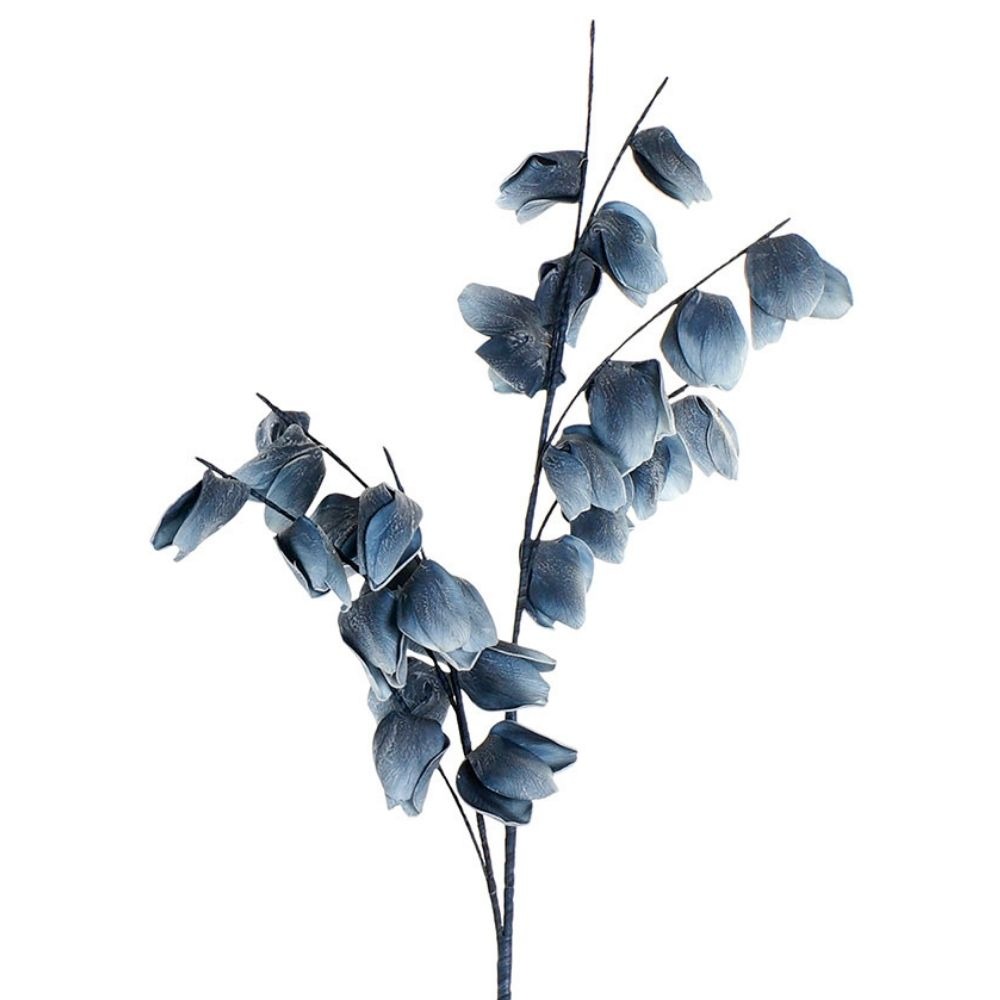 Tige de Fleur mousse Eucalyptus Quiras Bleu H110cm