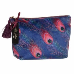 Trousse de Toilette Ligurie Lilas Plumes de Paon