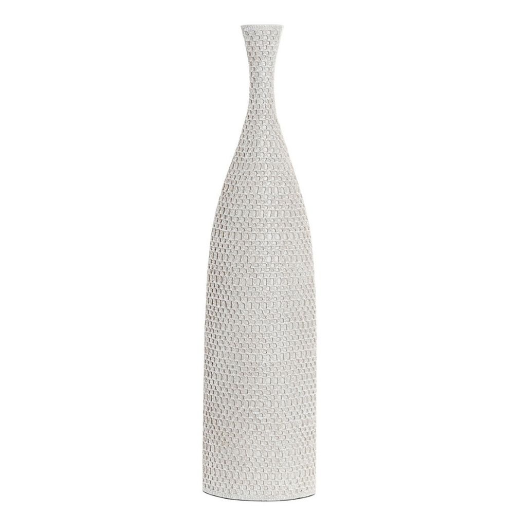 Vase bouteille résine Minaelle Blanc H66cm