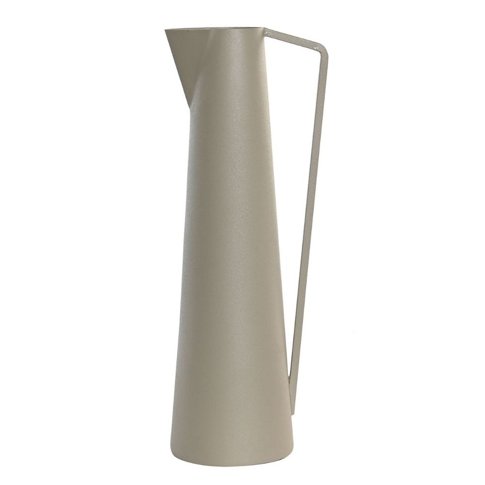 Vase pichet métal Cleveche Taupe H35cm