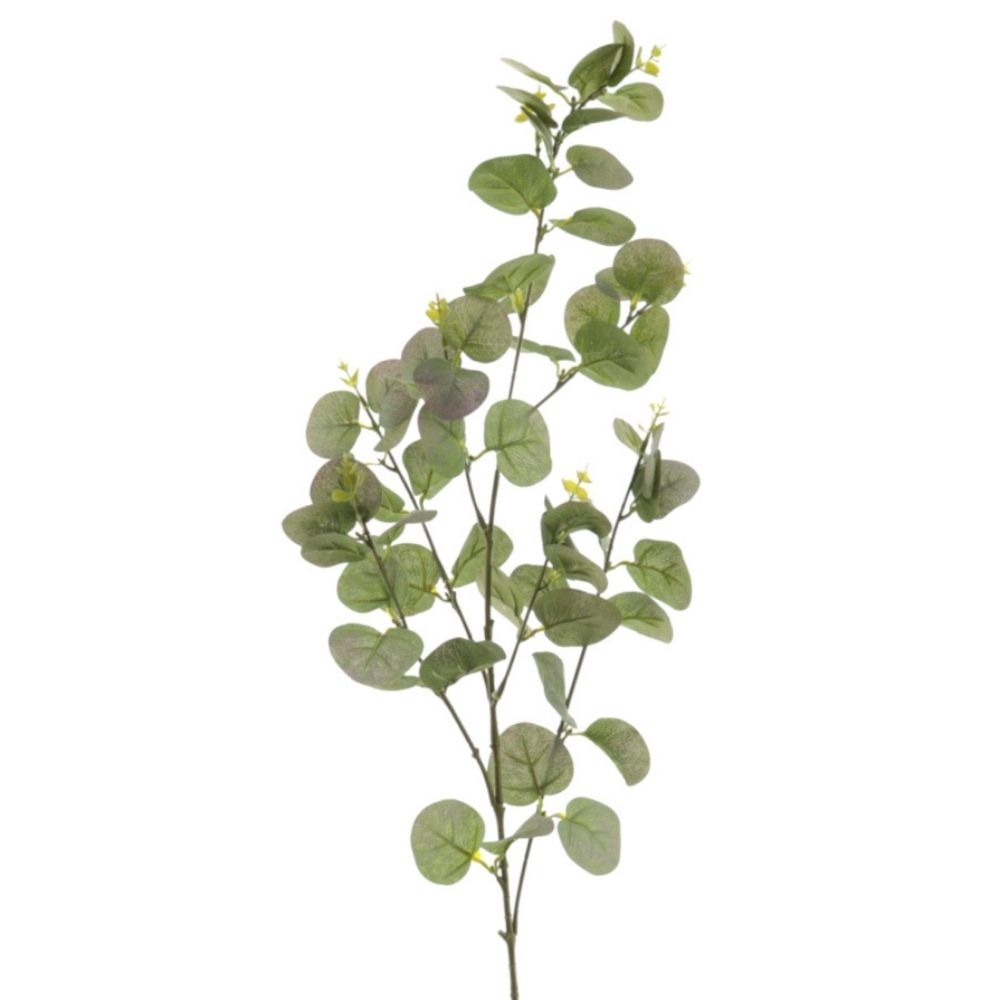 Branche de Feuilles d'Eucalyptus artificiel Vert clair Gypus H90cm