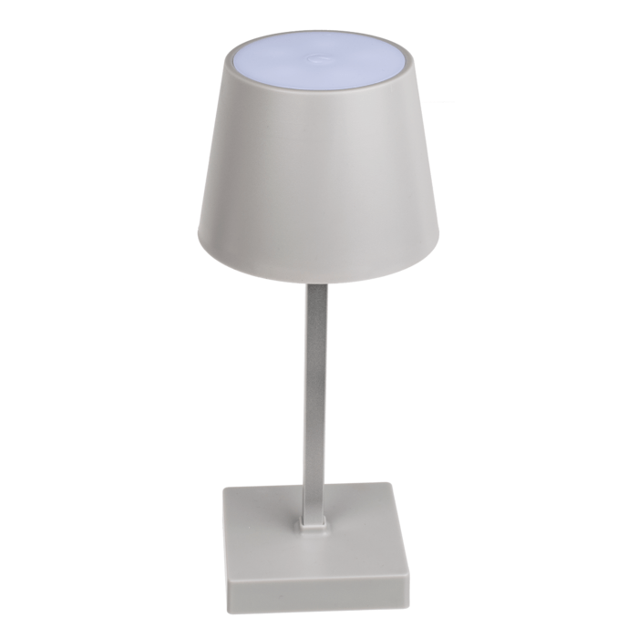 Lampe de Table LED sans fil Lodina Gris H26cm