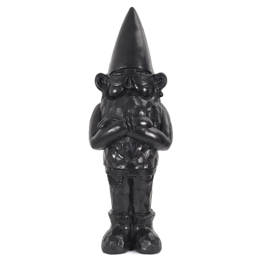 Statue outdoor Nain de Jardin moderne Nano Bad Noir H100cm