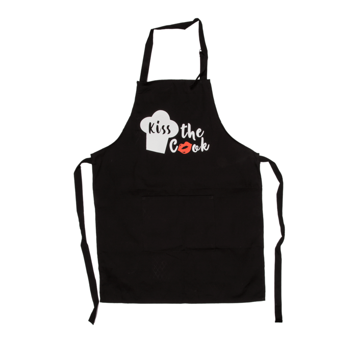 Tablier de cuisine Cook & Grill Noir - Kiss the Cook