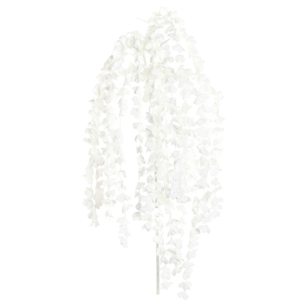 Branche Eucalyptus mousse Déco retombant XL Bouilase Blanc H124cm