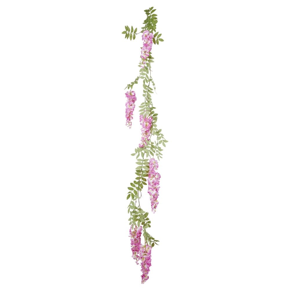 Guirlande fleur artificielle Glycine Venezia Violet H200cm