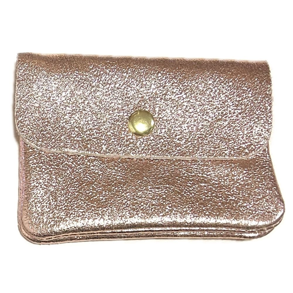 Porte-monnaie CUIR Ajaccio Rose brillant