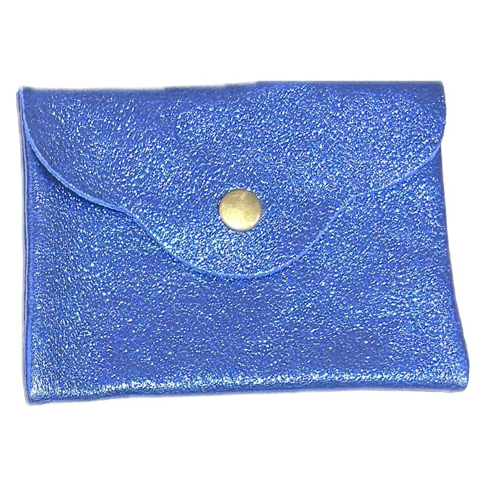 Porte-monnaie CUIR Calvi Bleu brillant