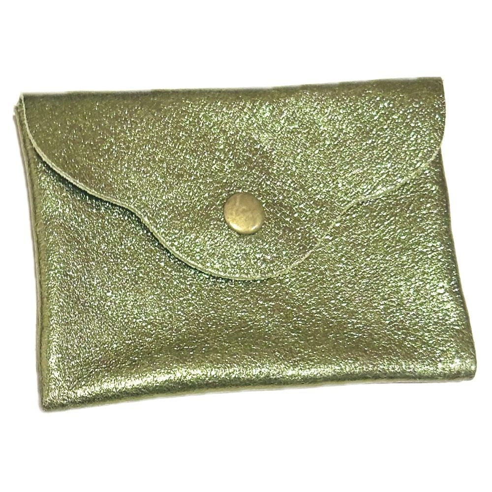 Porte-monnaie CUIR Calvi Vert brillant