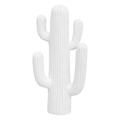 Statue Cactus outdoor Rakumal Blanc H57cm