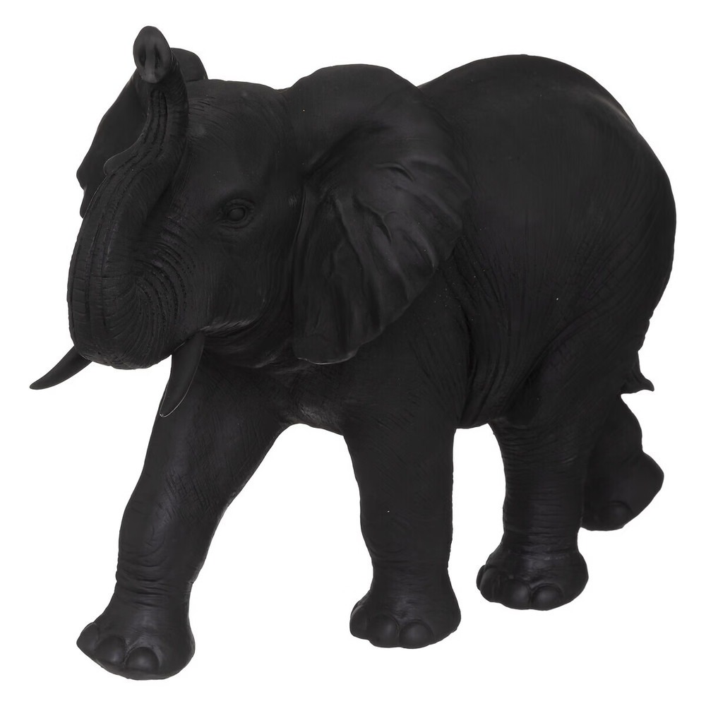 Statue Eléphant Noir Résine Phaxay L67cm