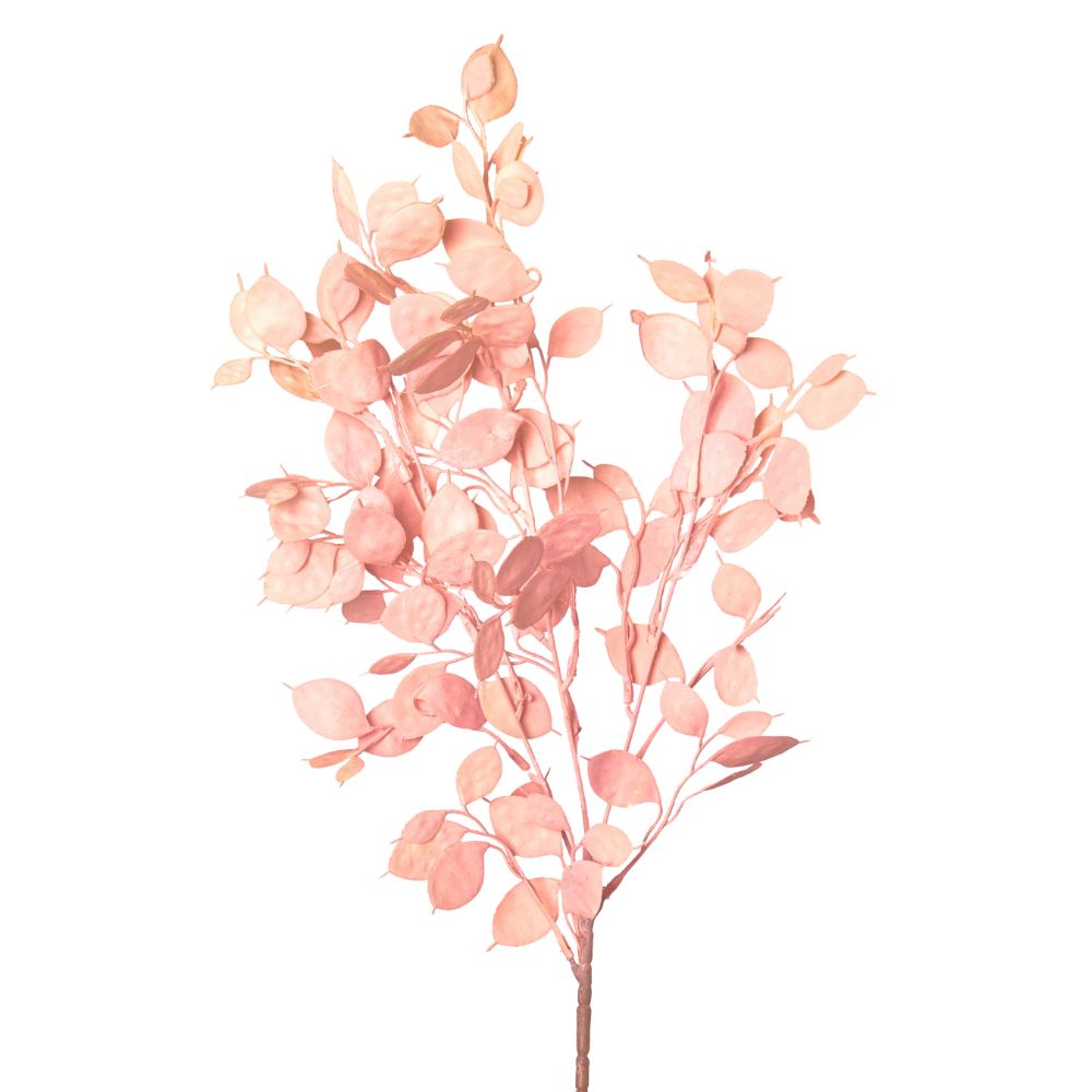 Tige fleur artificielle déco Lunaria Rose H80cm