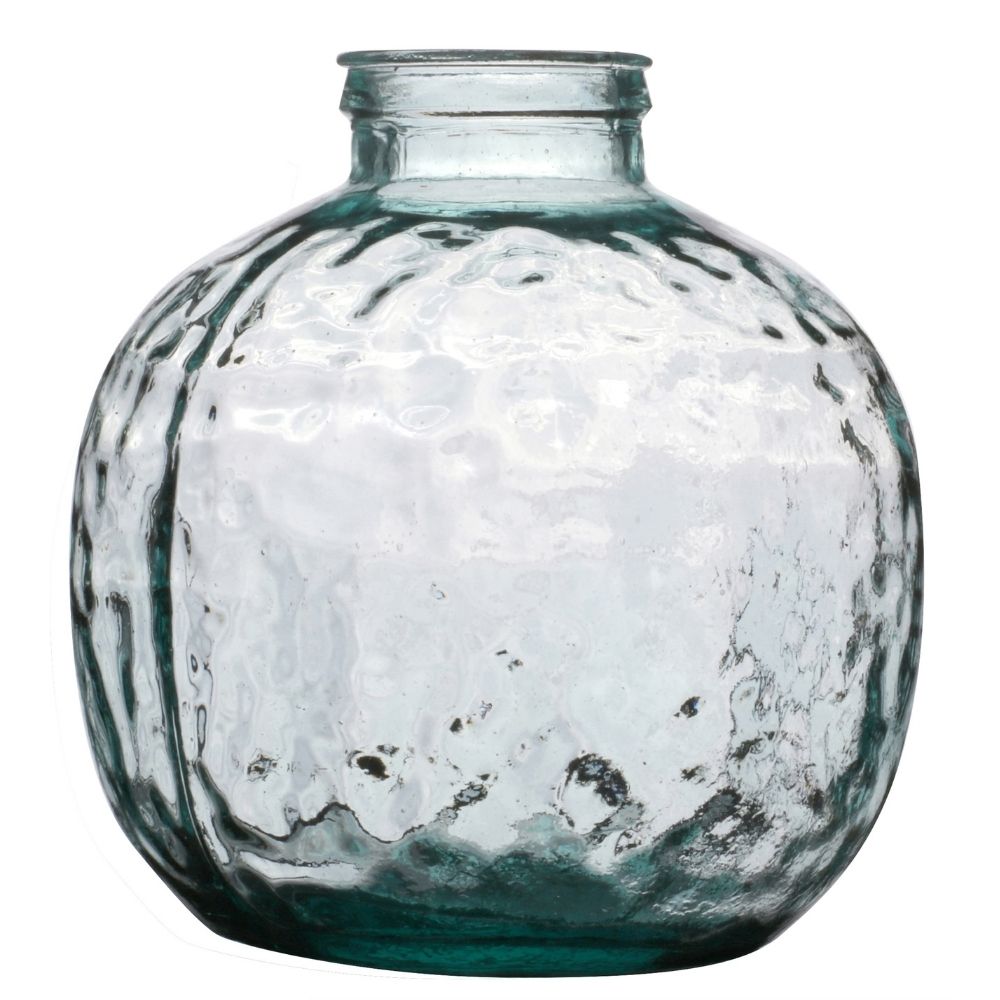 Vase boule en verre recyclé Tymis Transparent H35cm