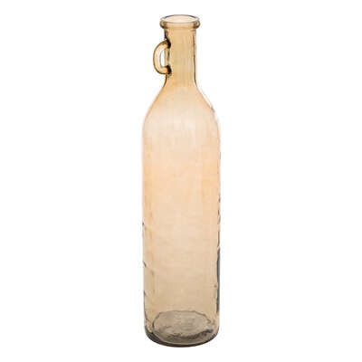 Vase bouteille verre Janalyne Rose H75cm
