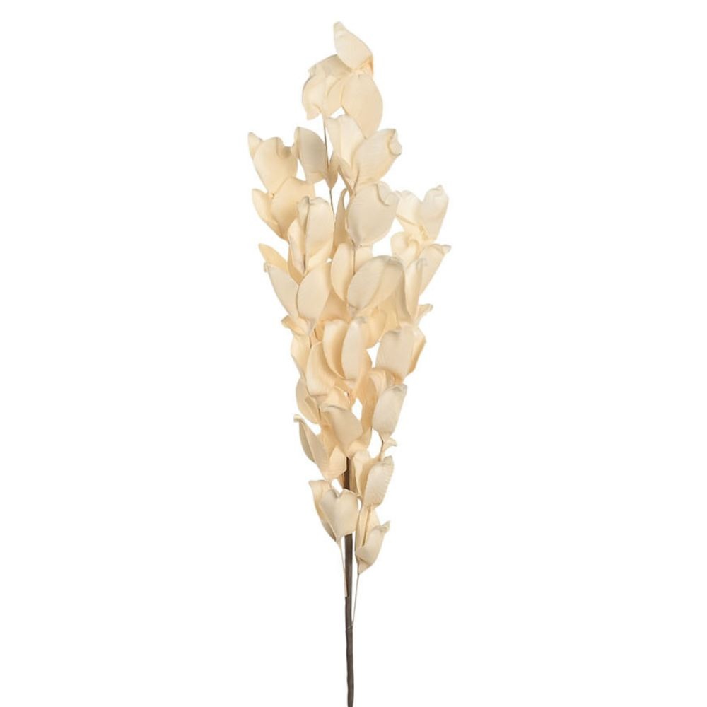 Tige Fleur Déco mousse Joulanize Beige H107cm