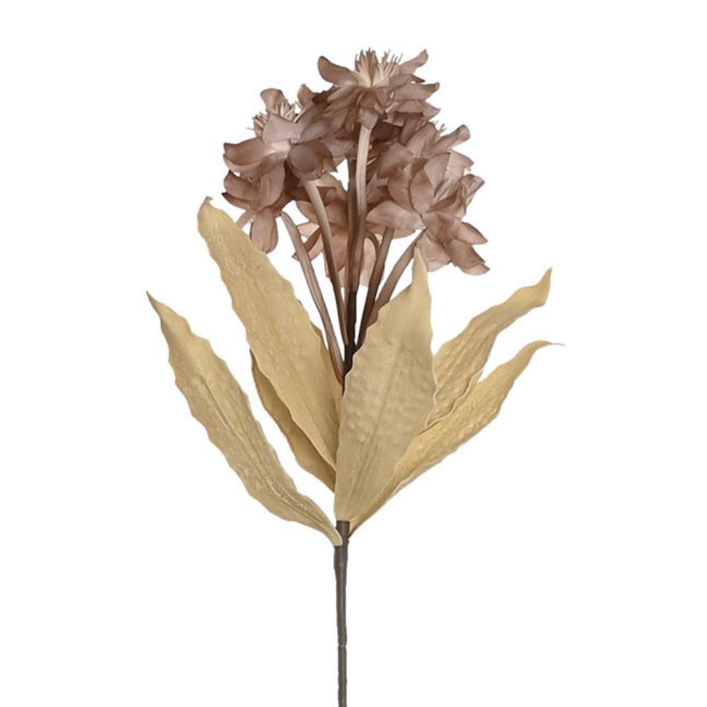 Tige Fleur Déco mousse Puvolane Beige H100cm