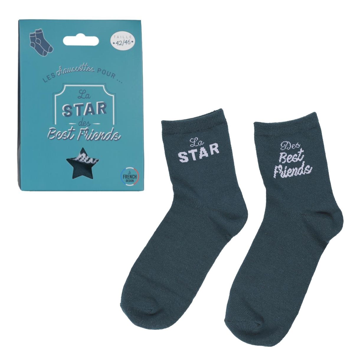 Chaussettes Homme Cadeau Jicane - Star des Best Friends