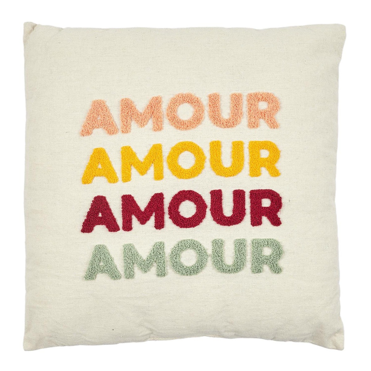 Coussin bouclette Zalta Amour 40x40cm