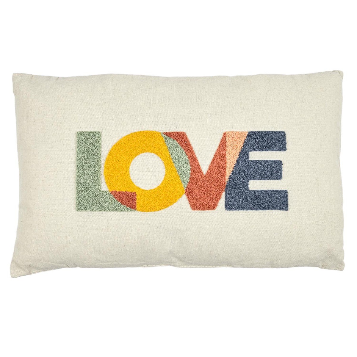 Coussin bouclette Zalta Love 50x30cm