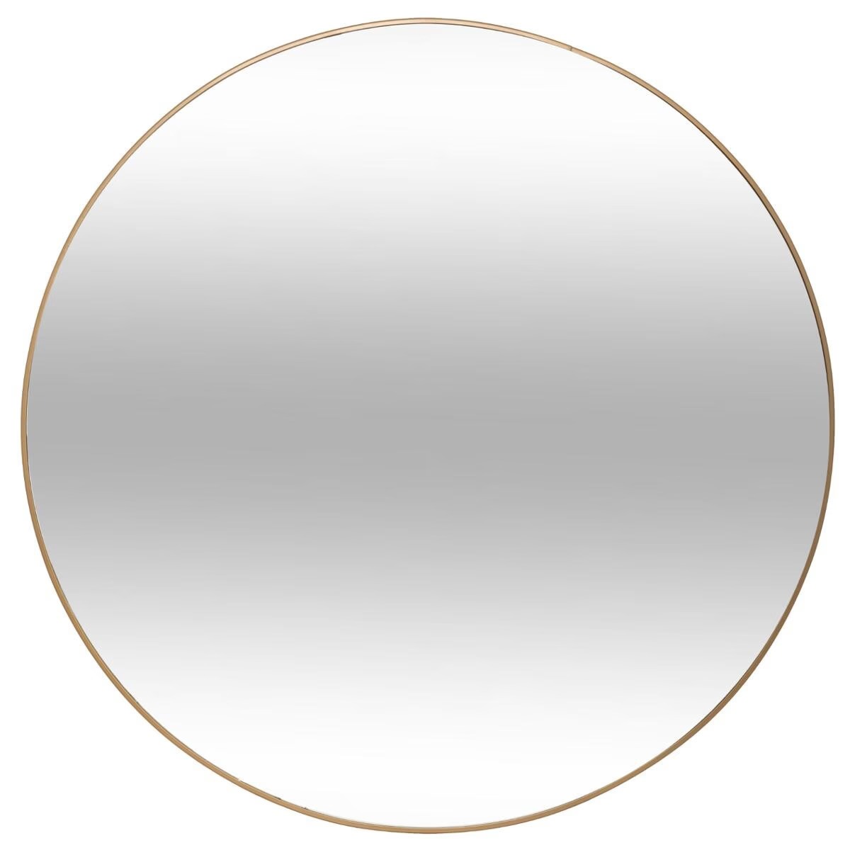 Miroir rond métal doré Loli D76cm