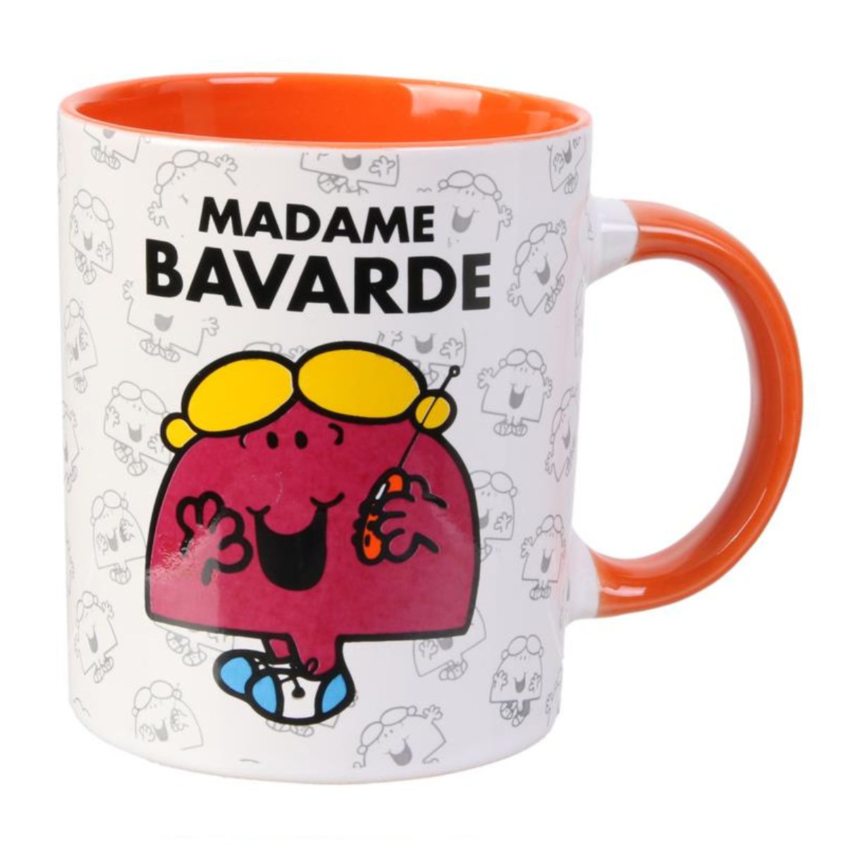 Mug Monsieur Madame Orange - Madame Bavarde