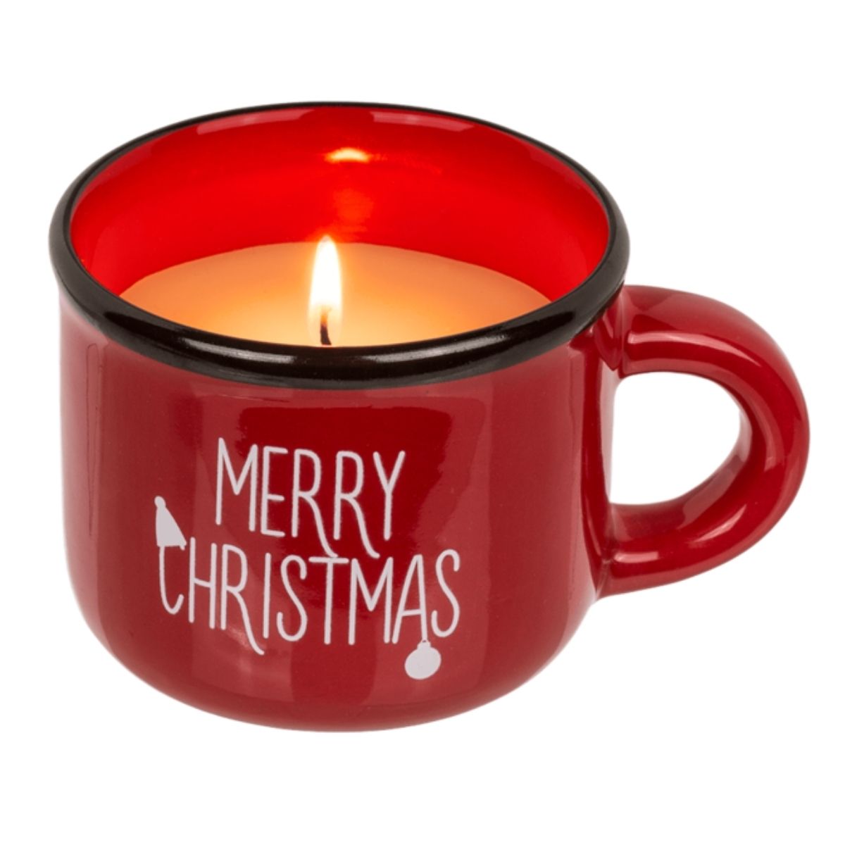 Bougie de Noël dans Mug Lakno Rouge