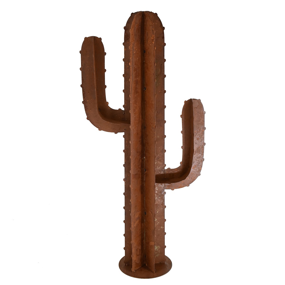 Cactus métal Sonora marron H80cm