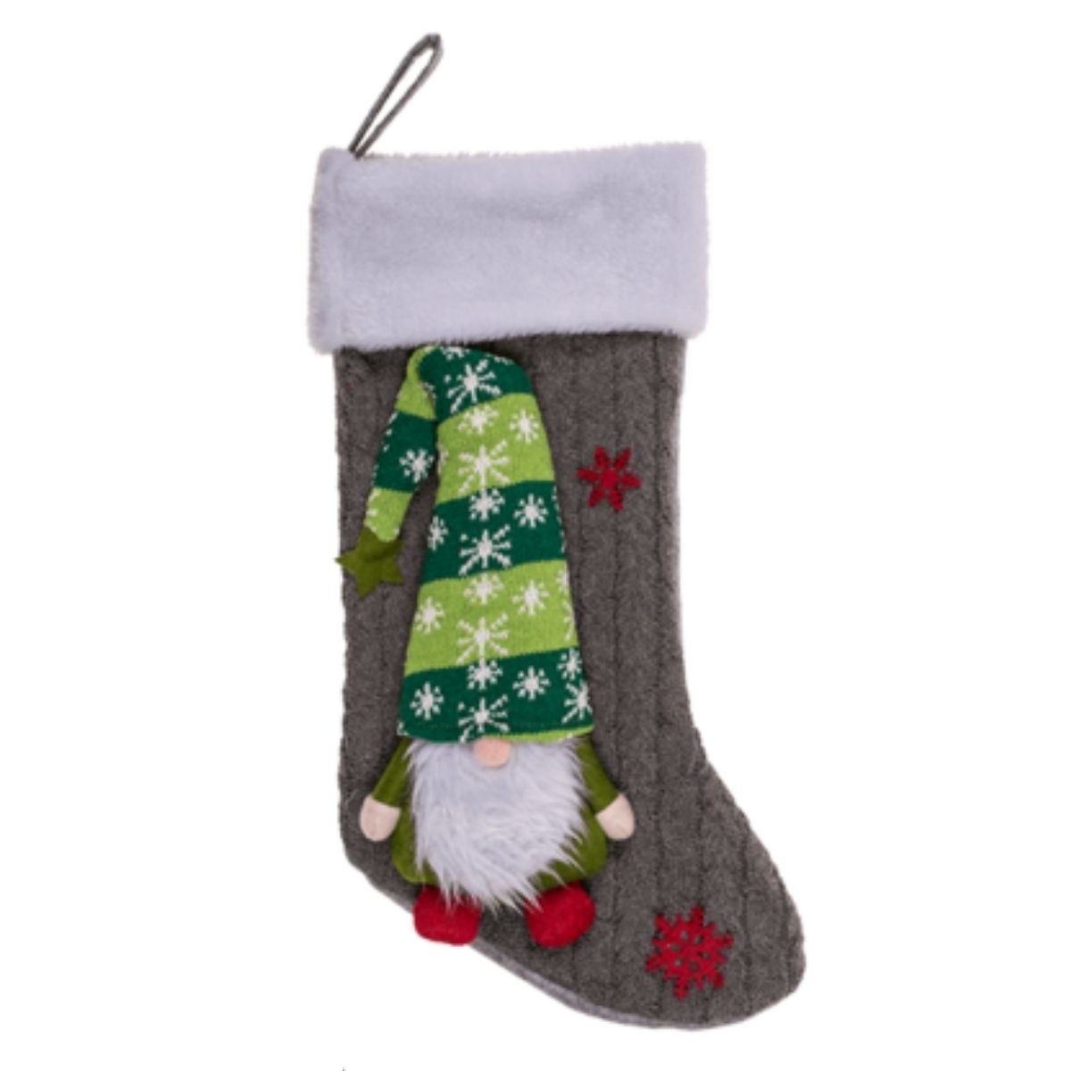 Chaussette de Noël Lutin Oltinus Gris