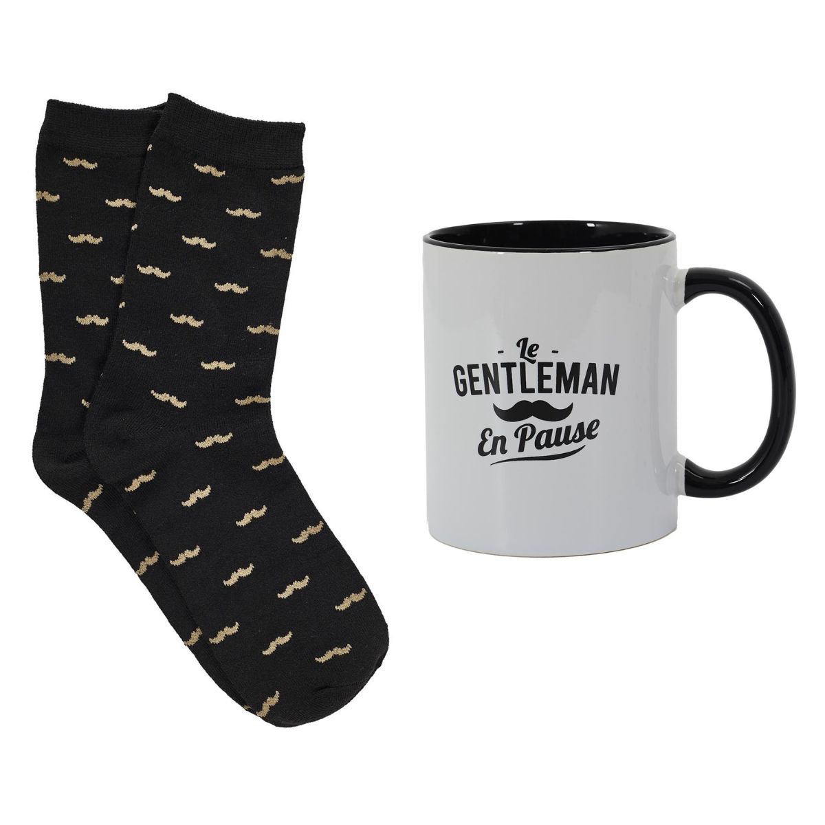 Coffret Homme Mug et Chaussettes - Gentleman en pause