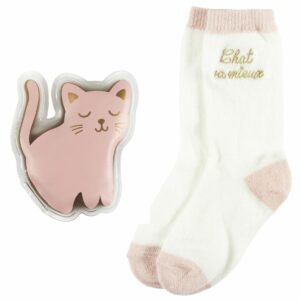 Coffret Silia – Chaufferette et Chaussette Chat