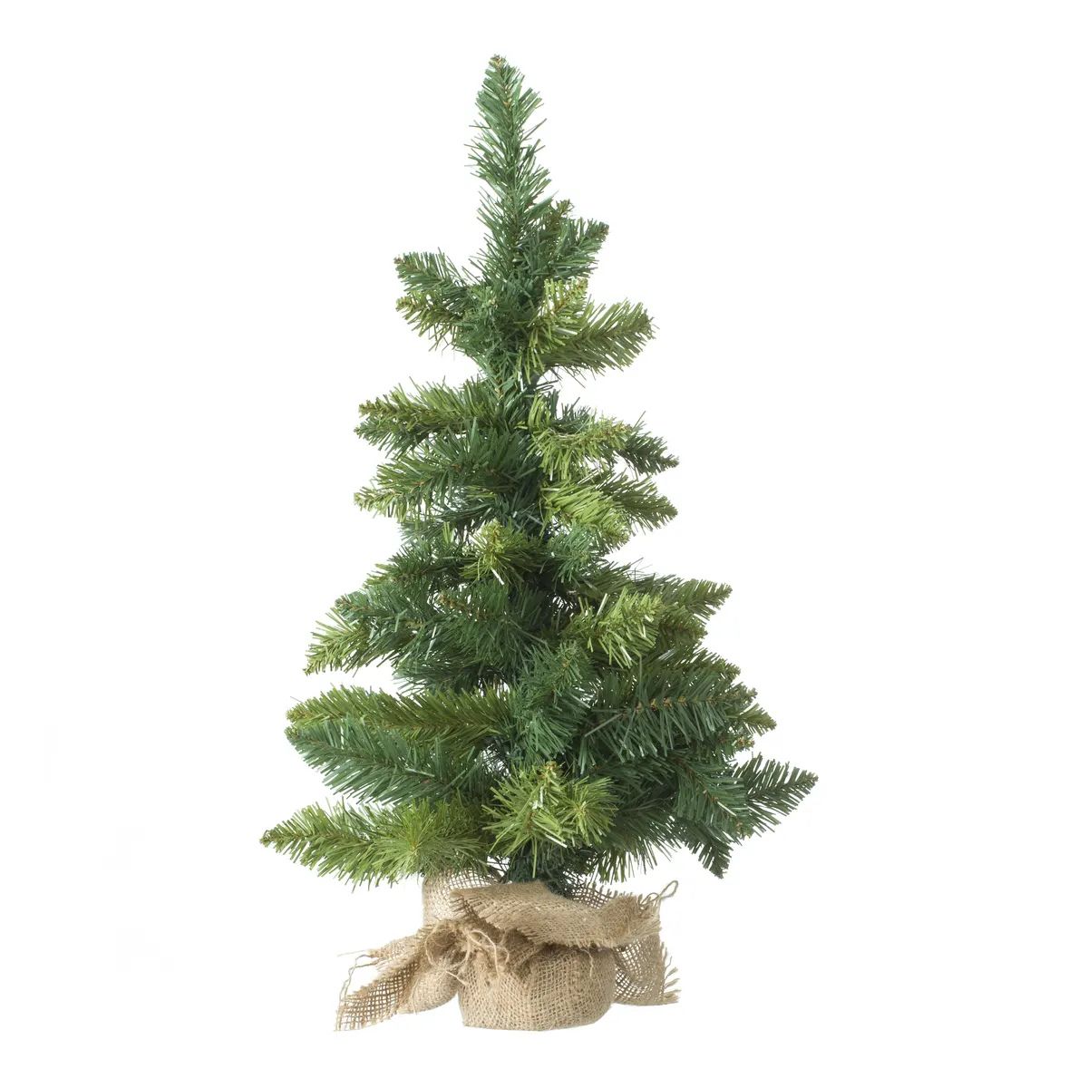 Déco Noël Sapin Artificiel Vert base jute Skara H50cm