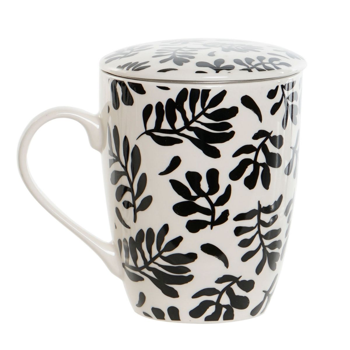 Mug avec Filtre Mikaro Noir et Blanc 340ml