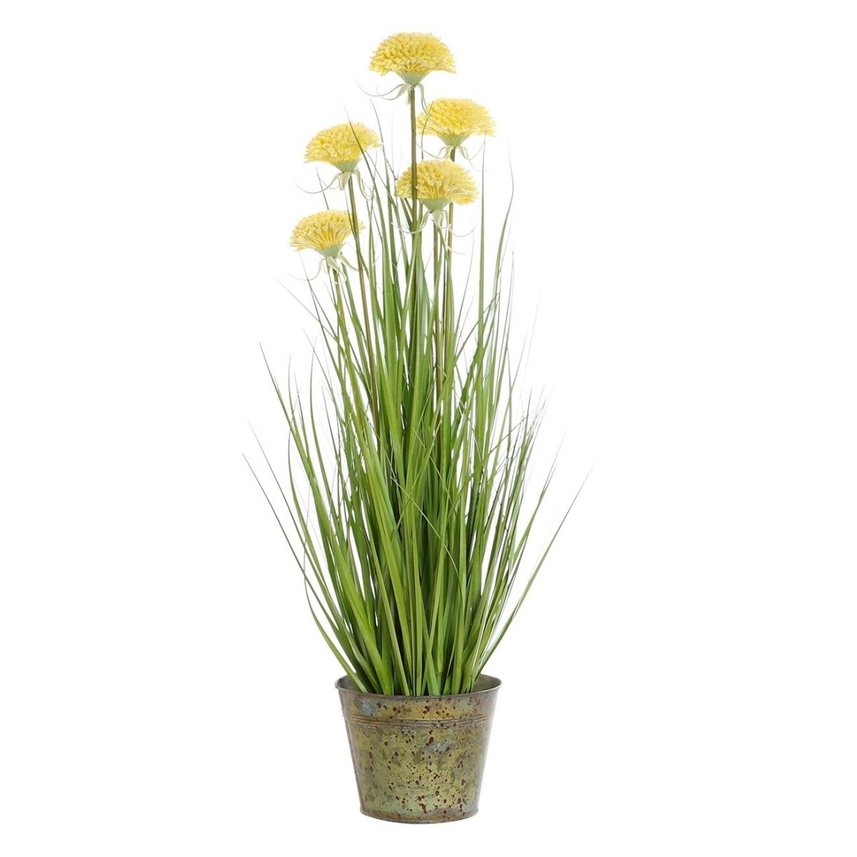 Plante Artificielle Samanta Graminées Jaune H78cm