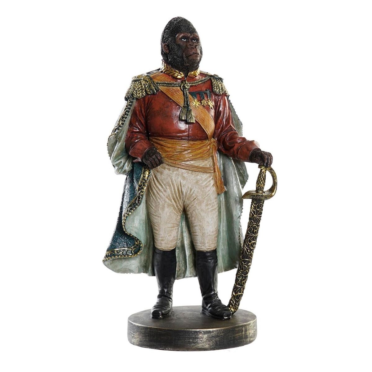 Statue résine Gorille Gentleman Krabone H31cm