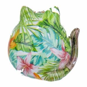 Statuette Chat Gluppy Multicolore H10cm