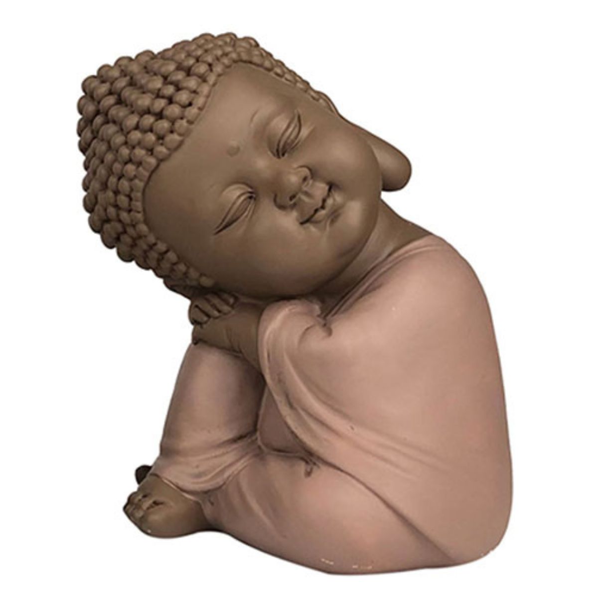 Statuette résine Bouddha Gisvone Rose